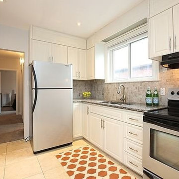 Partial Home Stage - Before + After - 375 O'Connor Drive, Toronto, Ontario