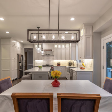 Elegant, Bright and Spacious White Kitchen in Fairfax VA