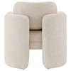 Deryll Fabric Accent Arm Chair, Grenada Cream