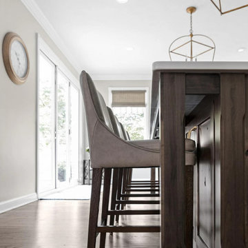 Transitional style kitchen cabinets