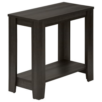 Accent Table 22"H  Industrial Gray, Oak