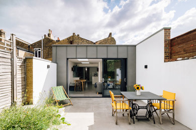 Side and rear extension with a courtyard