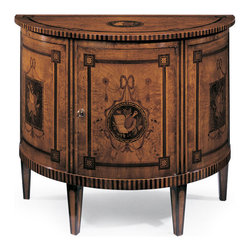 Inviting Home Inc. - English Demilune Cabinet - Accent Chests And Cabinets