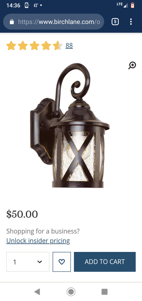 outdoor wall sconces height?