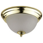 Cal - Cal LA-180S-PB Elizabethe - Two Light Small Flush Mount - 13W x 2 PLC ceiling flush mount lightPolished Brass Finish * Number of Bulbs: 2 * Wattage:13W * Bulb Type:Compact Fluorescent * Bulb Included: No * UL Approved:Yes