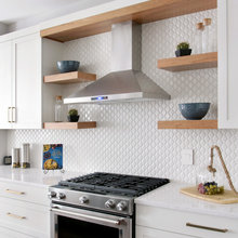 Kitchen backsplash Shelves
