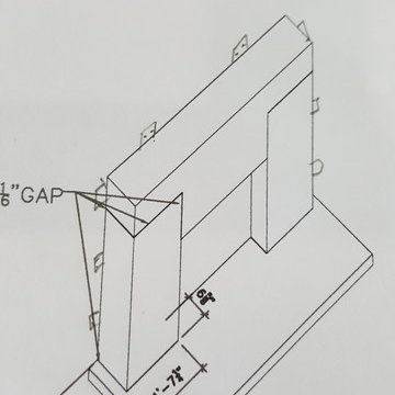 Beverly Hills flat renovation- fireplace plans