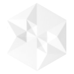 Origami 2 Bianco Matte (4 Piece Pattern) - 107 - Tile