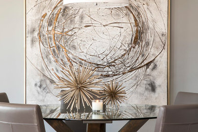 Dining room - transitional dining room idea in Minneapolis