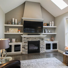 Family room shelves