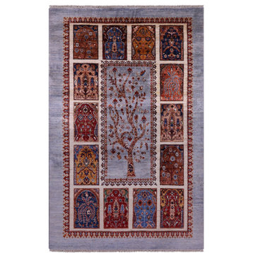 5' 4" X 8' 5" Persian Hand-Knotted Wool Rug - Q12915