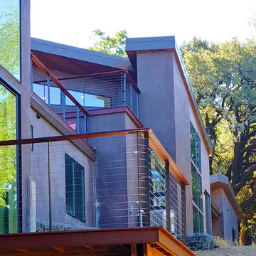 House on a hill SIPs panels framing