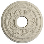 Udecor - MD-5006 Ceiling Medallion, Piece - Ceiling medallions and domes are manufactured with a dense architectural polyurethane compound (not Styrofoam) that allows it to be semi-flexible and 100% waterproof. This material is delivered pre-primed for paint. It is installed with architectural adhesive and/or finish nails. It can also be finished with caulk, spackle and your choice of paint, just like wood or MDF. A major advantage of polyurethane is that it will not expand, constrict or warp over time with changes in temperature or humidity. It's safe to install in rooms with the presence of moisture like bathrooms and kitchens. This product will not encourage the growth of mold or mildew, and it will never rot.
