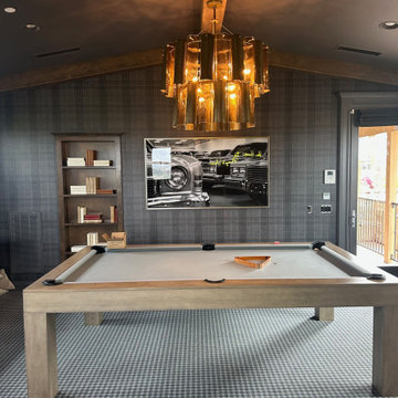 Game Room Makeover - turned basic room into a speakeasy