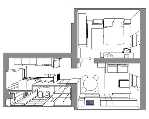 Progetto appartamento 50 mq Progetto casa 50 mq