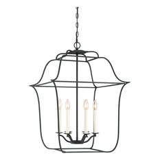 Quoizel Lighting - Gallery Large Chandelier 6 Light Steel   Royal Ebony Finish