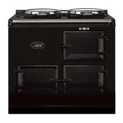AGA 2 Oven Propane Cooker With Direct Vent, Black | A2O-DV-LP-BLK - Gas Ranges And Electric Ranges