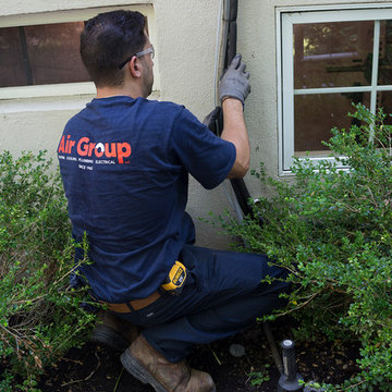 Air Group Expert Technician Installing Refrigeration Lines
