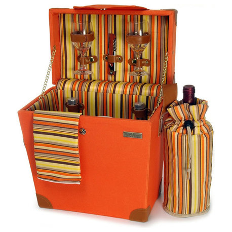 Terazzo 2-Person Picnic Basket, Orange