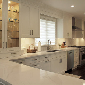 Long Island Clean White Kitchen Design
