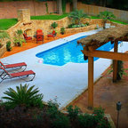 Tropical Garden Oasis Tropical Pool Dallas By Original Landscape Concepts Inc