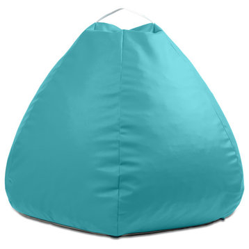 Jaxx Gumdrop Commercial Grade Bean Bag, Large - Premium Vinyl - Turquoise