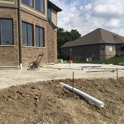 Back patio install with fire pit - Products