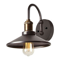 Howell 1-Light Vintage Steel Wall Sconce - Wall Sconces
