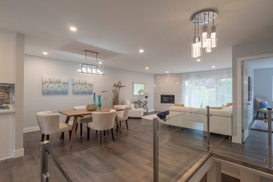 Example of a trendy dining room design in Vancouver