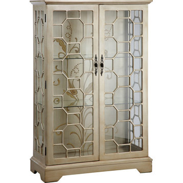 Diana Display Cabinet - Silver, Gold
