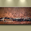 Oil Painting Abstract Art on Canvas Bronze Line
