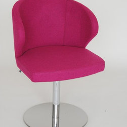 The Doris P Chair with Swivel Base No. 1 - Side View - Dining Chairs