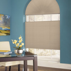 Graber CrystalPleat Light Filtering Arch Shades - Cellular Shades