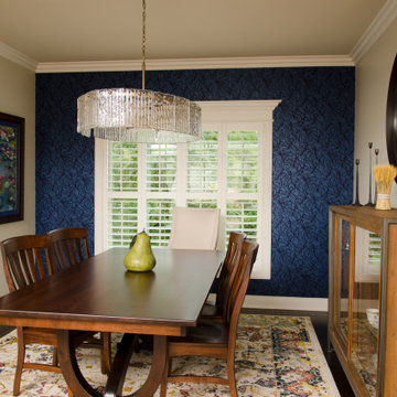 Flocked Wallpaper Feature Wall