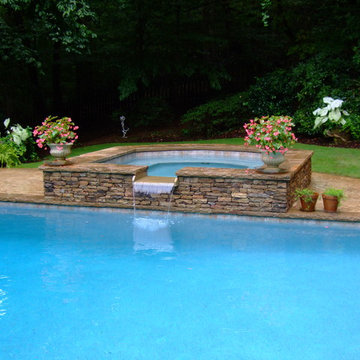 Atlanta Metro Custom Pool Renovations - Aqua Blue PebbleSheen