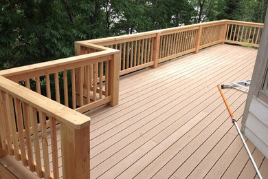 Deck - rustic deck idea in Denver