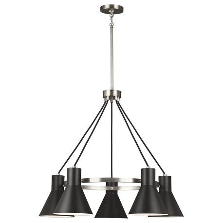 Sea Gull Lighting 5-Light Chandelier, Brushed Nickel