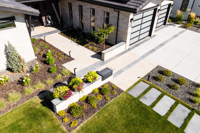 This is an example of a modern landscaping in Denver.