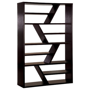 Benzara BM123646 Kamloo Contemporary Display Shelf, Espresso