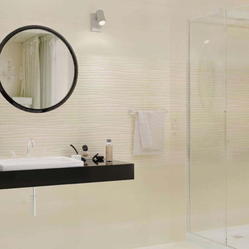 Textured Bathroom Walls