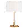Monroe 1-Light Indoor Table Lamp, Burnished Brass Gold