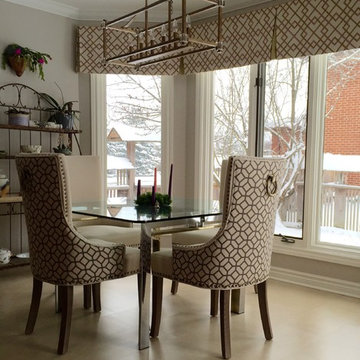Custom Valance for Breakfast Area