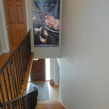 Stairwell with Legion of Honor Art Museum, "Cassatt" Wall Hanging