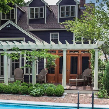 Screen house and patio for an historic renovation, Georgetown, MA
