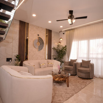 Mr.Abhishek Mourya | 3 bhk Villa Interior design | Archierio Design Studio