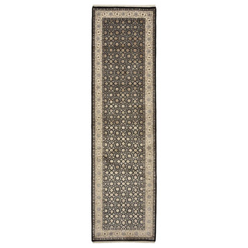 Oriental Rug Golestan Herati 10'0"x2'9" Hand Knotted Carpet