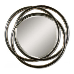 www.essentialsinside.com:  odalis entwined circles black mirror - Wall Mirrors