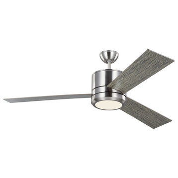 Vision 56 56" Ceiling Fan, Brushed Steel