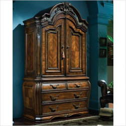 AICO Furniture - Oppulente Armoire in Sienna Spice - 67080T-52/67080B-52 - Armoires And Wardrobes