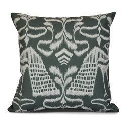 Gray Crown Animal Print Pillow - Decorative Pillows